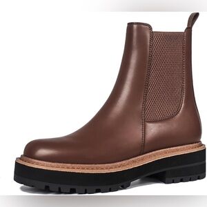 NEW -‎ Ouepiano Women's Platform Chelsea Boots Chunky Heel Slip On Elasti